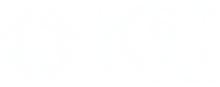 K J Dog crate logo with a celtic cross and the brand name
