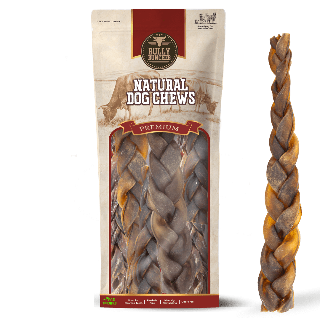 10-12 Inch Braided Collagen Stick - K&J Custom Dog Crates