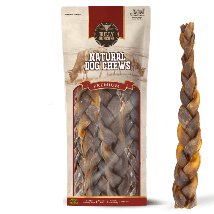 10-12 Inch Braided Collagen Stick - K&J Custom Dog Crates