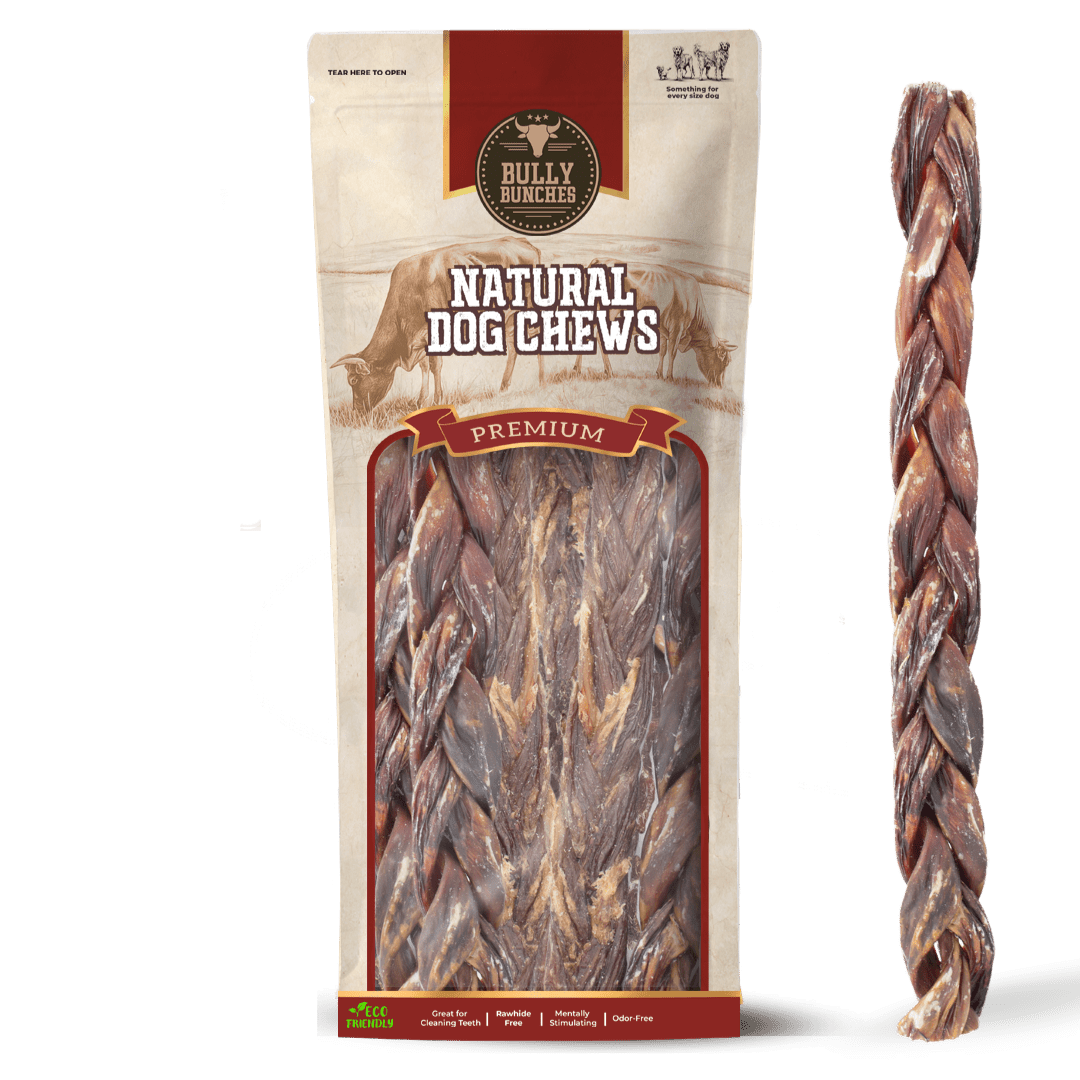 12 Inch Braided Jerky Stick - K&J Custom Dog Crates