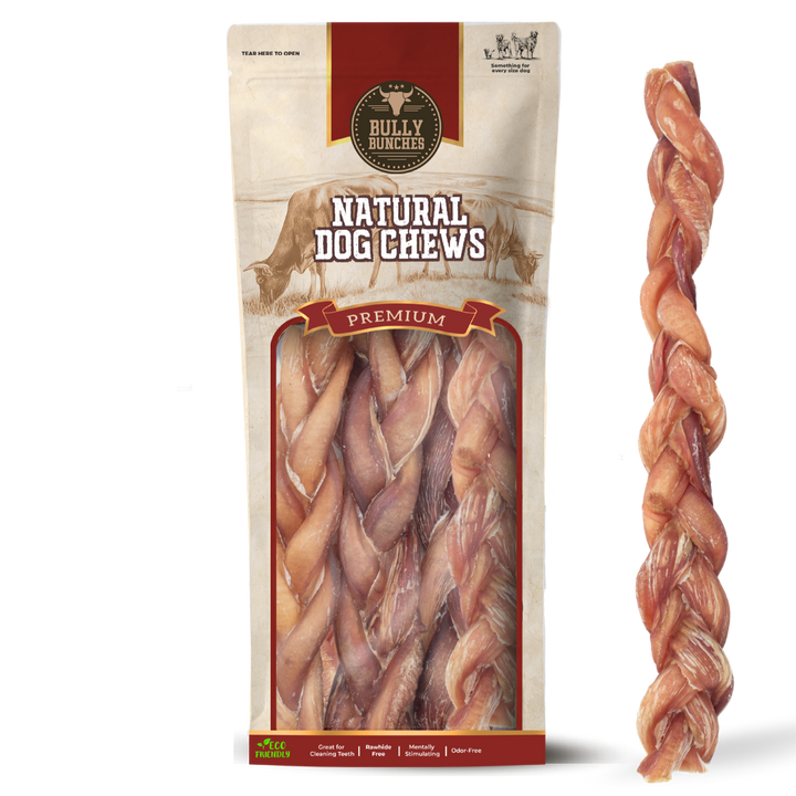 12 Inch Thick Braided Bully Stick