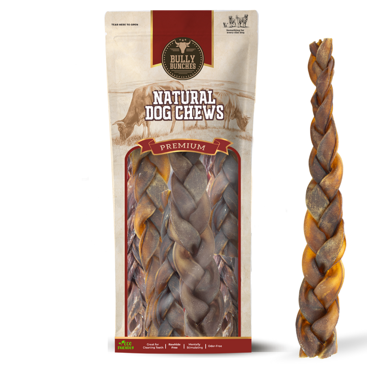 10-12 Inch Braided Collagen Stick