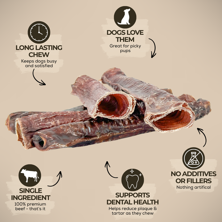 12 Inch Trachea Wrapped in Jerky