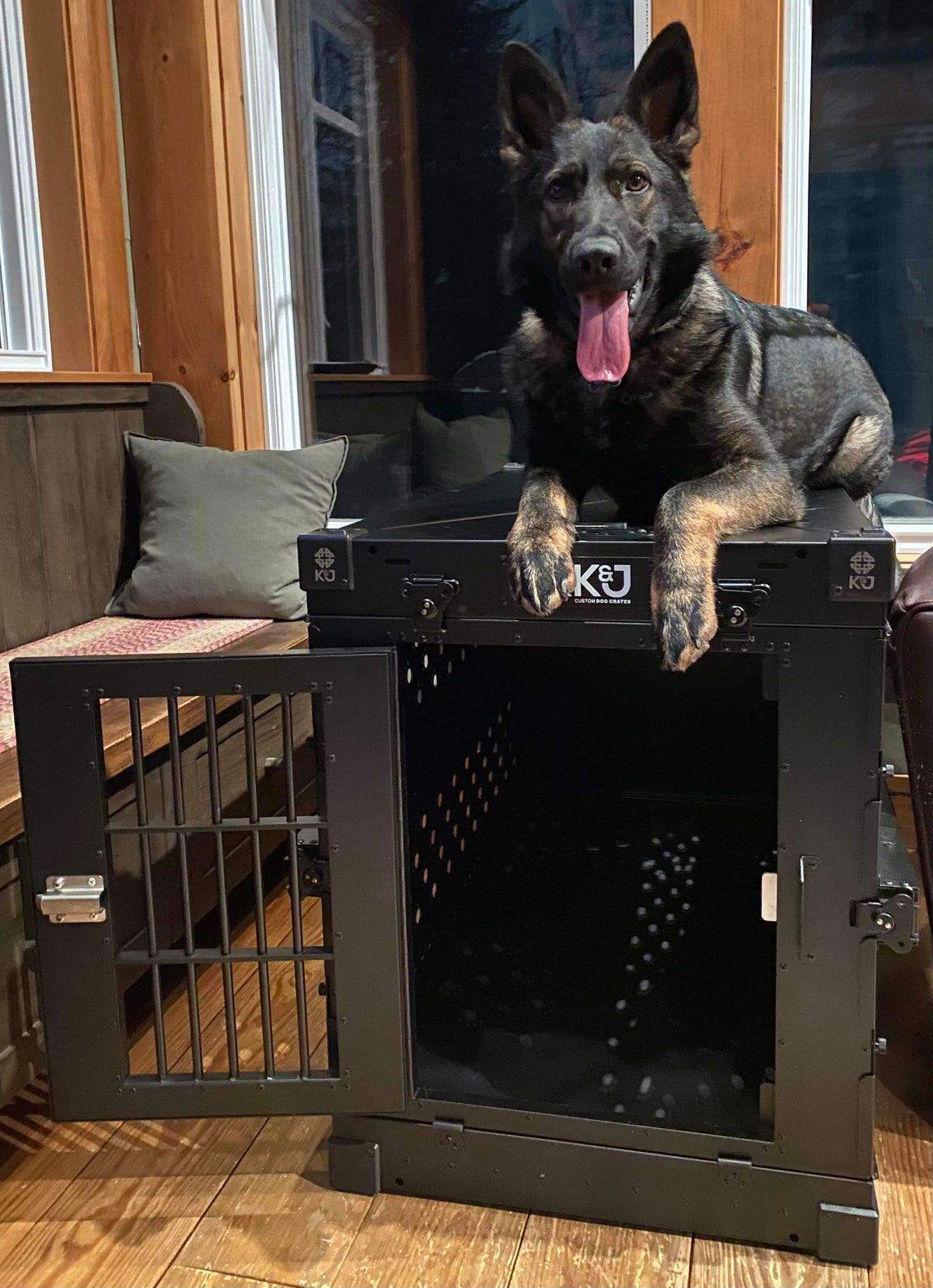 Picture of Escape-Proof and Durable Crates for Your Pup |K&J Custom Dog Crates