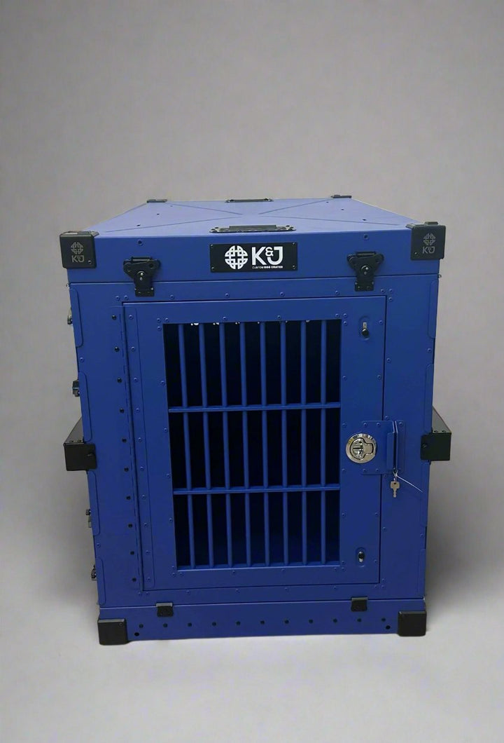 Dark Blue Dog Crate