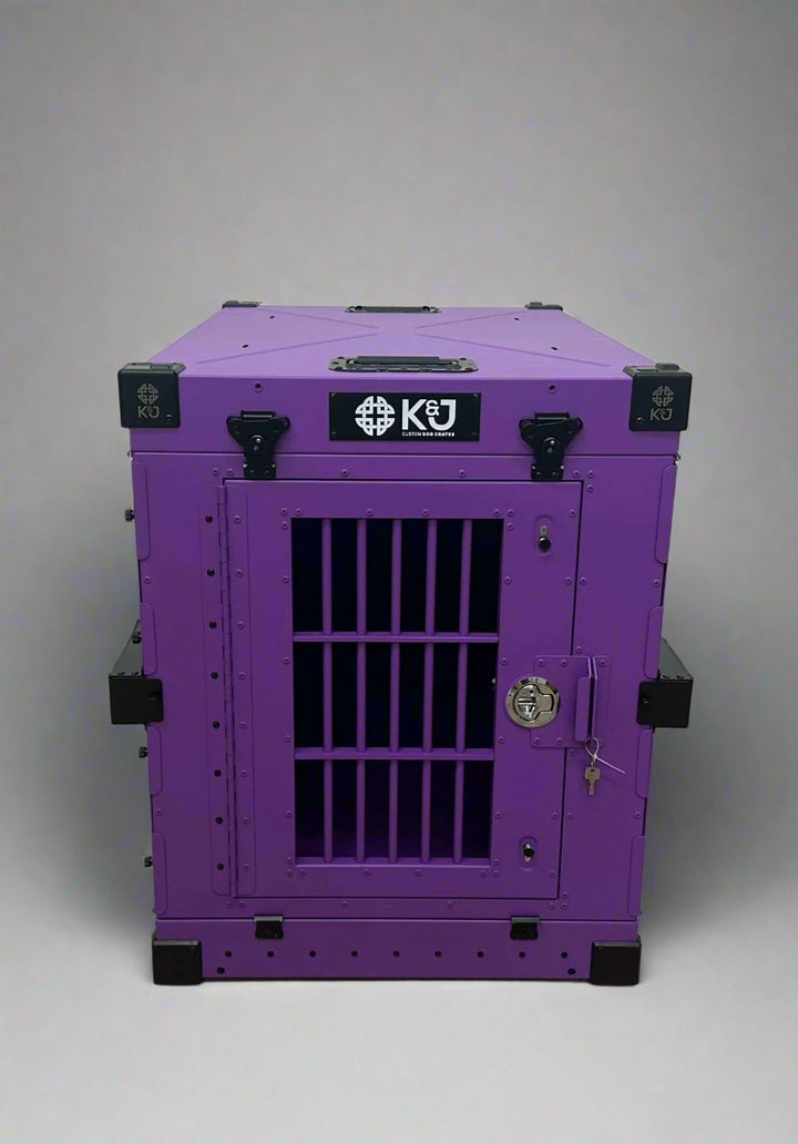 Purple Dog Crate