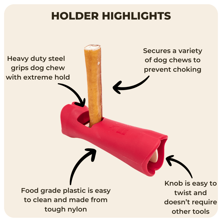 Bully Stick Safety Holder - K&J Custom Dog Crates