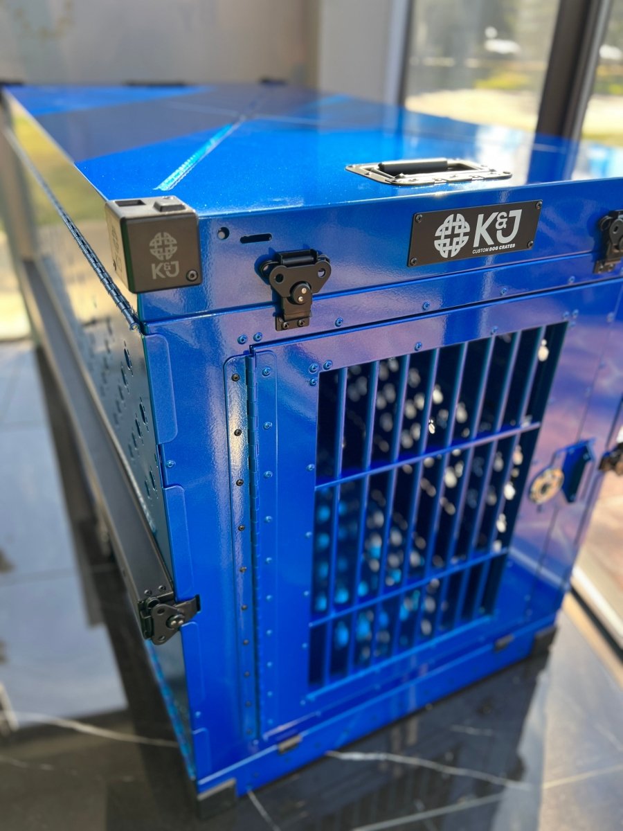 Metallic Coloured Crates 2.0 - K&J Custom Dog Crates