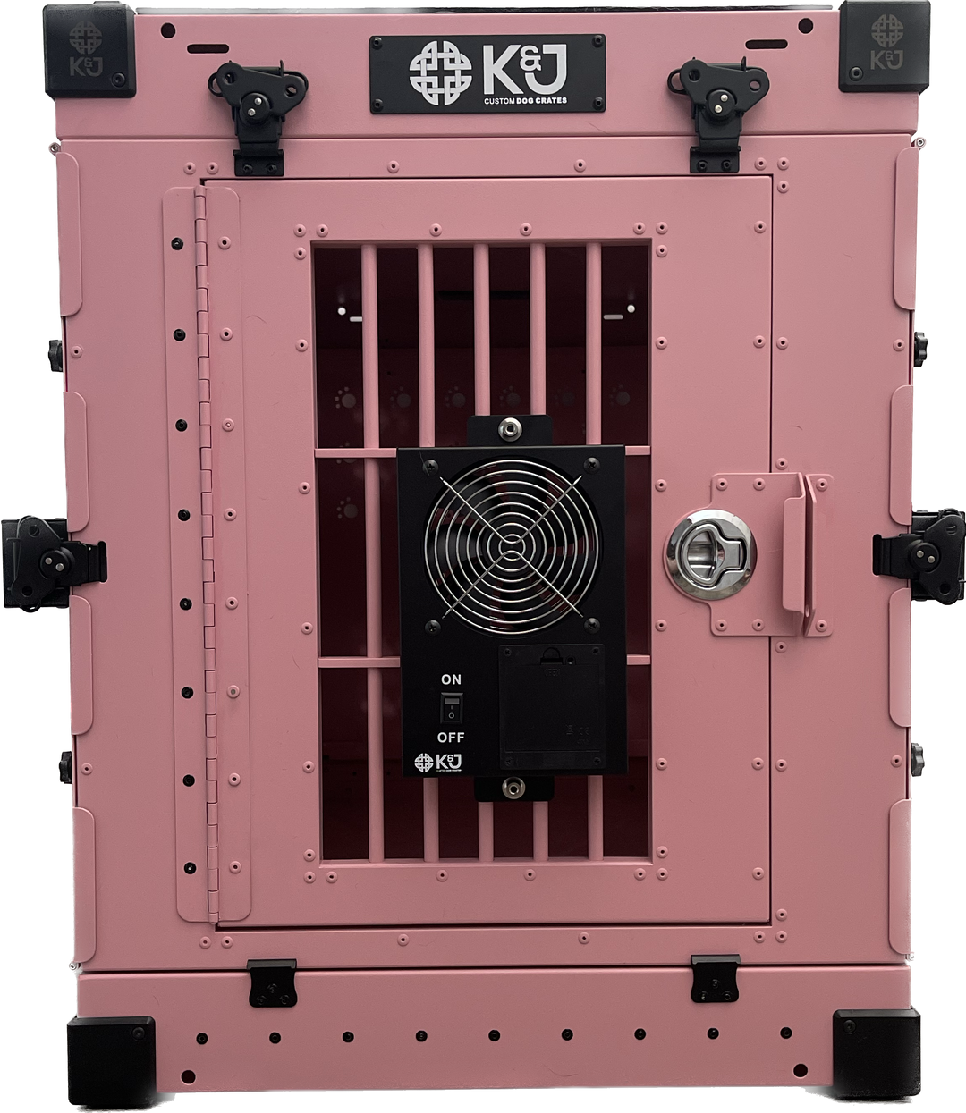 Dog box top cooling fans